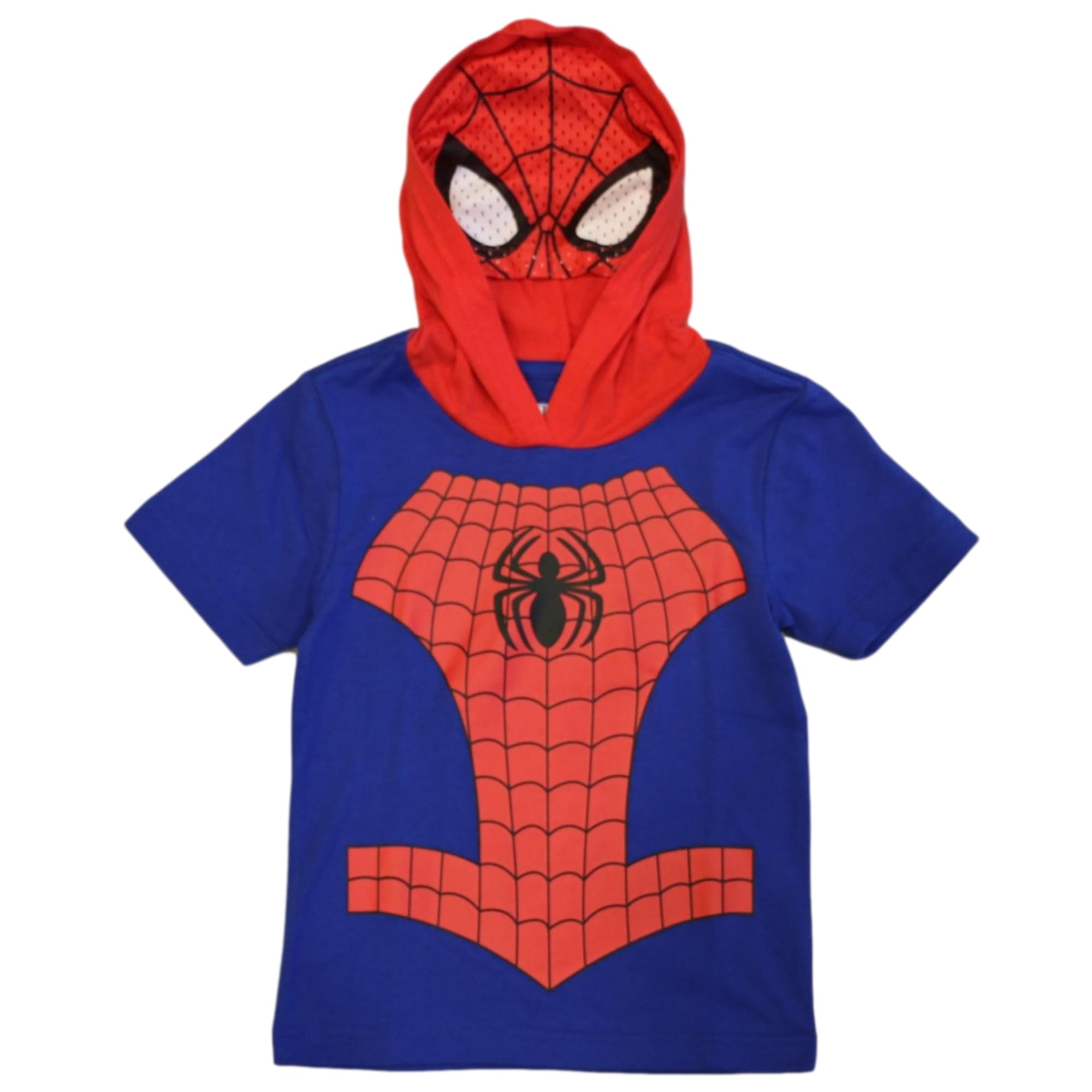 Marvel Avenger Little Boys and Toddler Hooded Tee With Mask